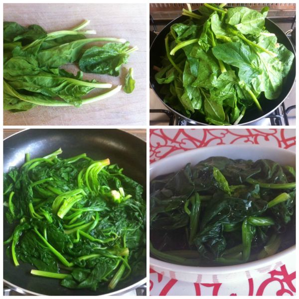cucinare gli spinaci freschi