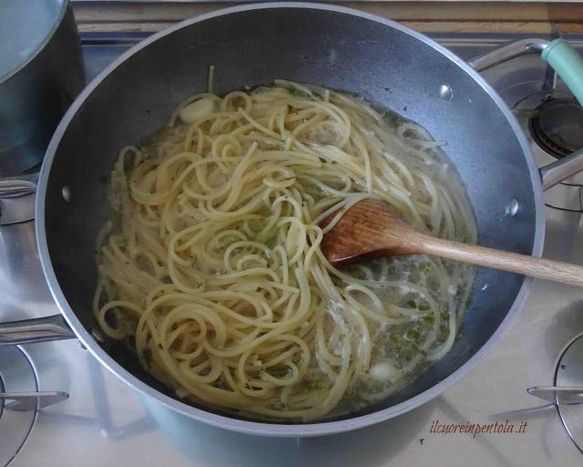 risottare spaghetti