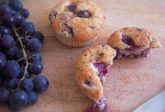 Muffins all'uva fragola