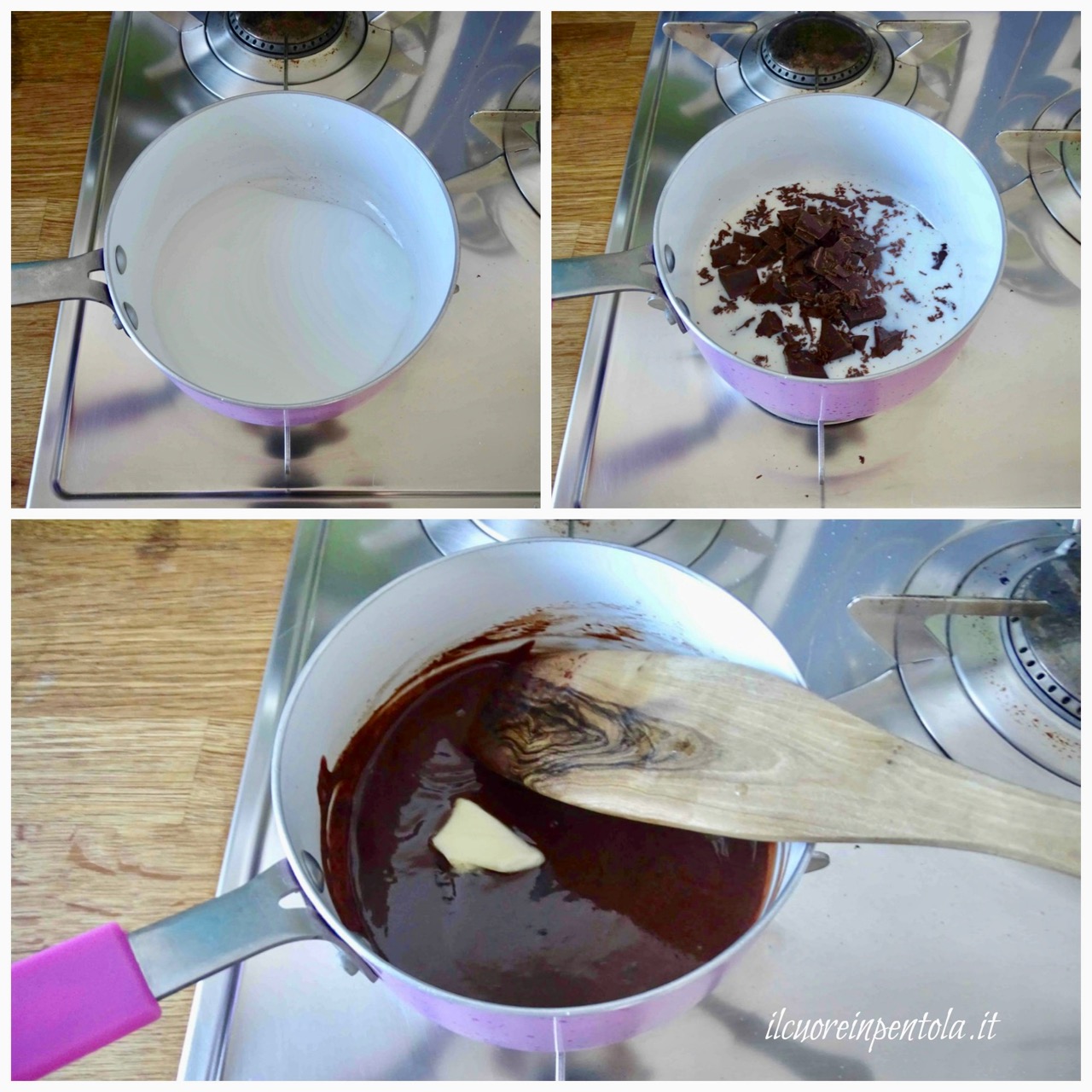 preparare salsa al cioccolato