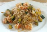 noodles con gamberi e verdure ricetta