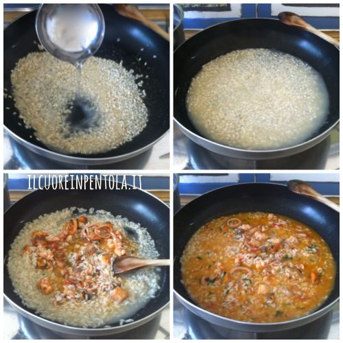 Risotto di mare ricette di cucina il cuore in pentola for Cucinare risotto