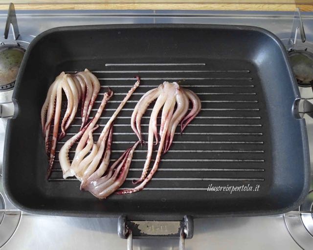 cuocere tentacoli