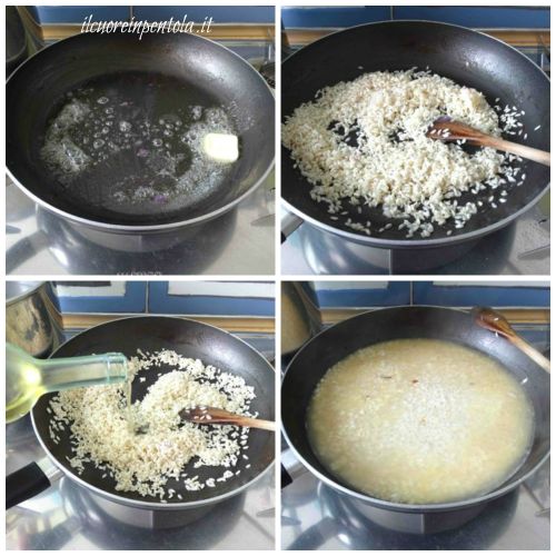 cuocere risotto