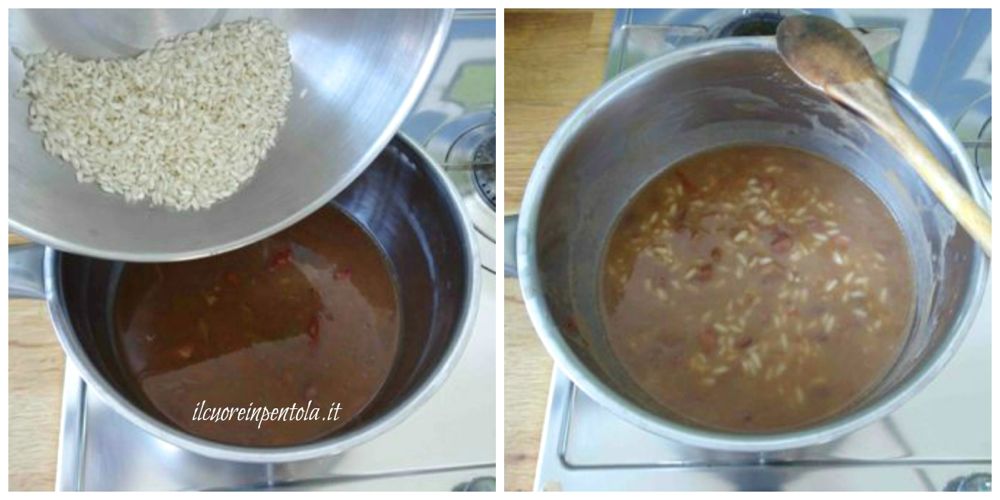 cuocere riso con i fagioli