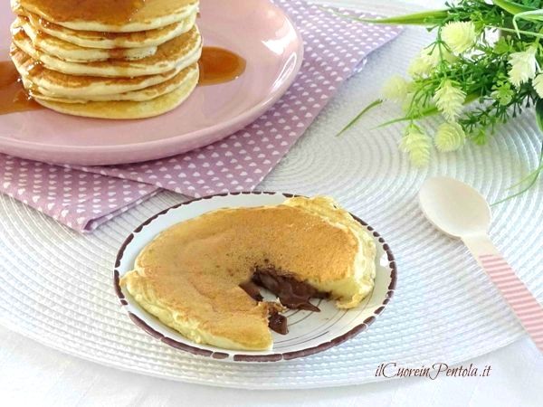 Pancakes alla nutella - Ricetta con foto Il Cuore in Pentola, Ricetta