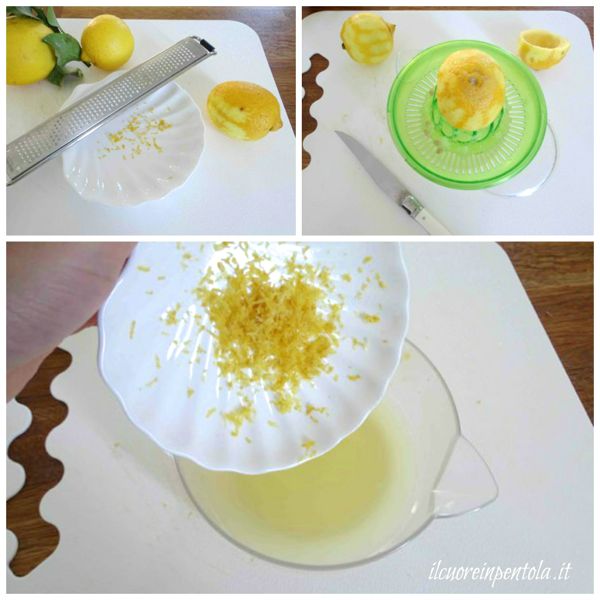 grattugiare scorza di limone