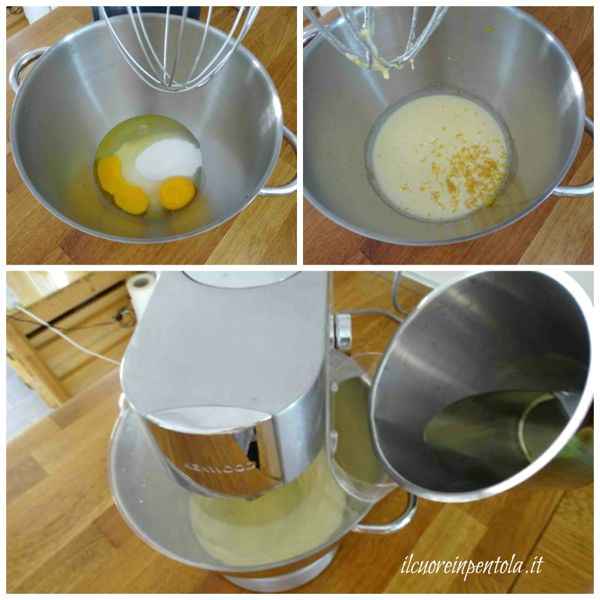 montare uova e zucchero