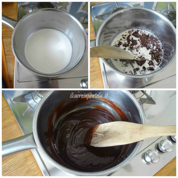 preparare ganache al cioccolato