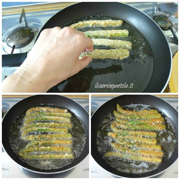 friggere asparagi in padella