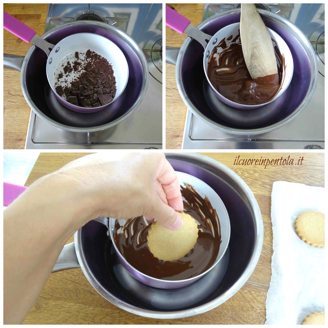sciogliere cioccolato