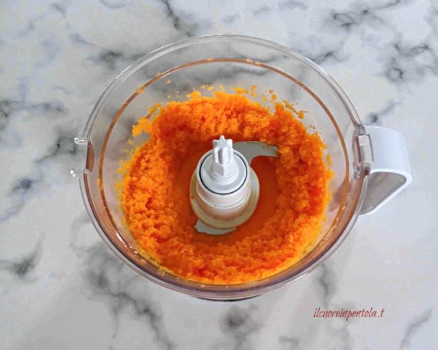 frullare carote e olio