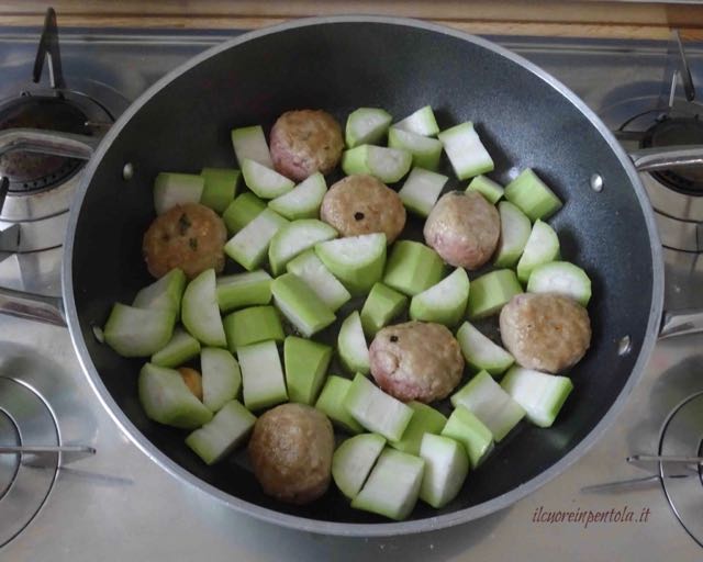 aggiungere zucchina